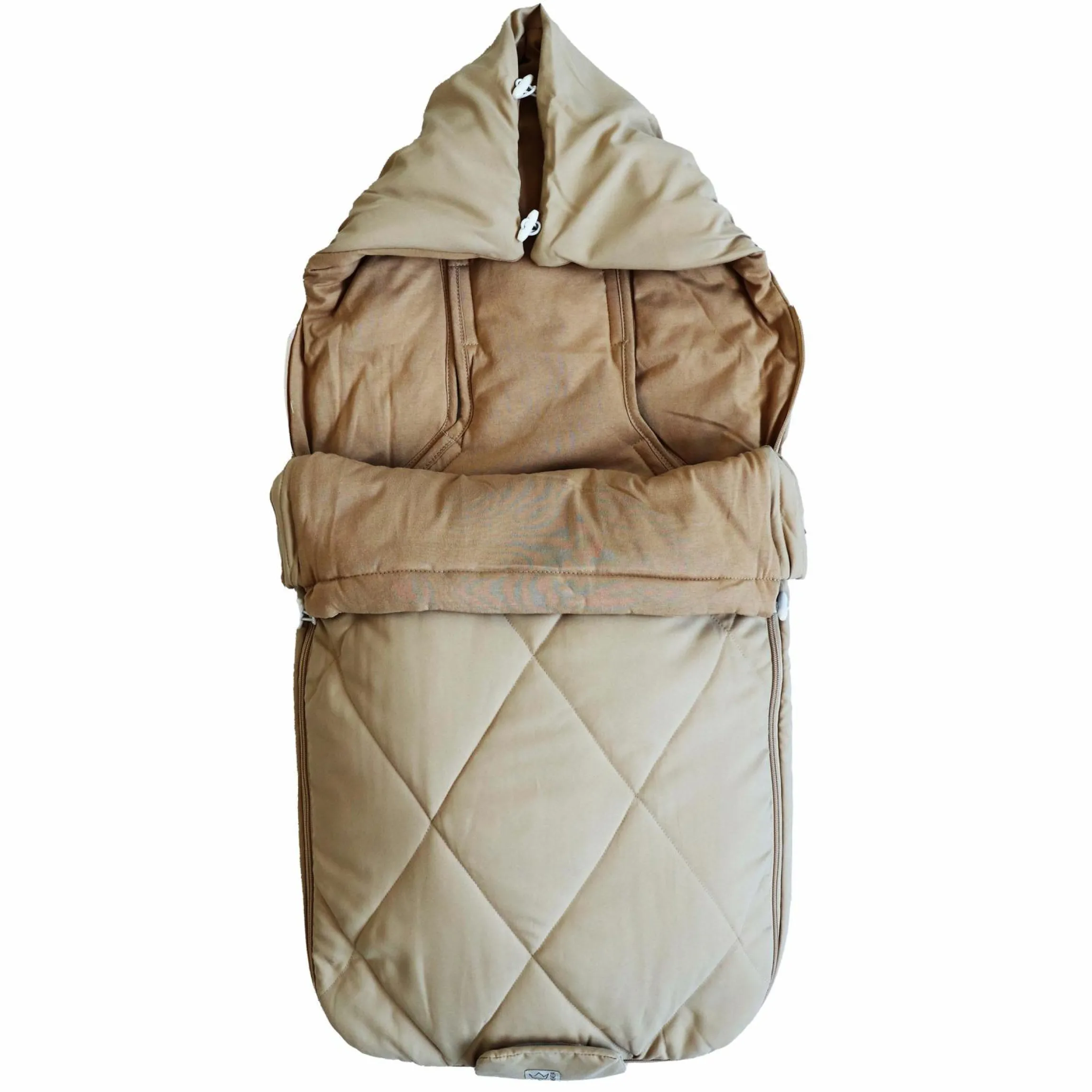Sommerfußsack Aurora universal passend für alle Gurtsysteme für Kinderwagen, Buggy & Fahrradanhänger - Sand Cream