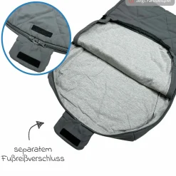 Sommerfußsack Aurora universal passend für alle Gurtsysteme für Kinderwagen, Buggy & Fahrradanhänger - Sand Cream