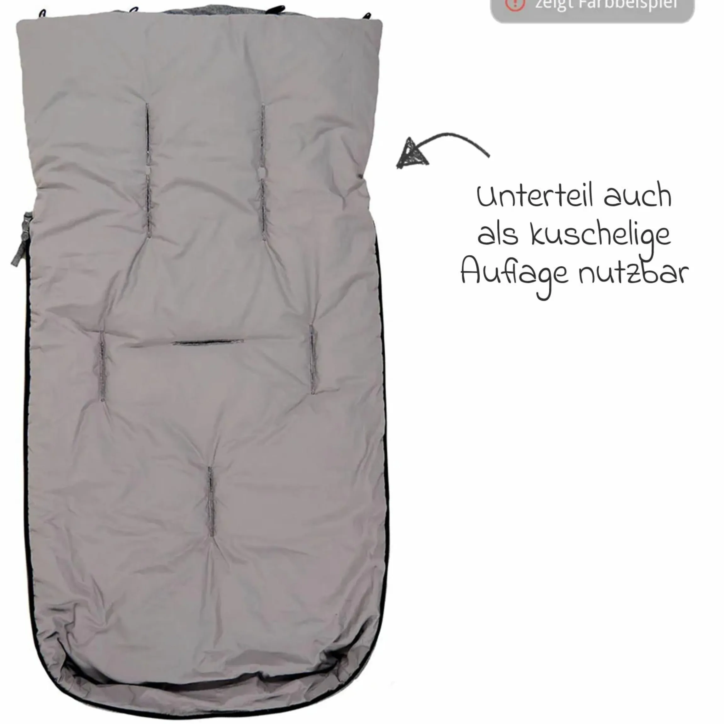 Sommer-Fußsack Nikko - Light Grey Melange