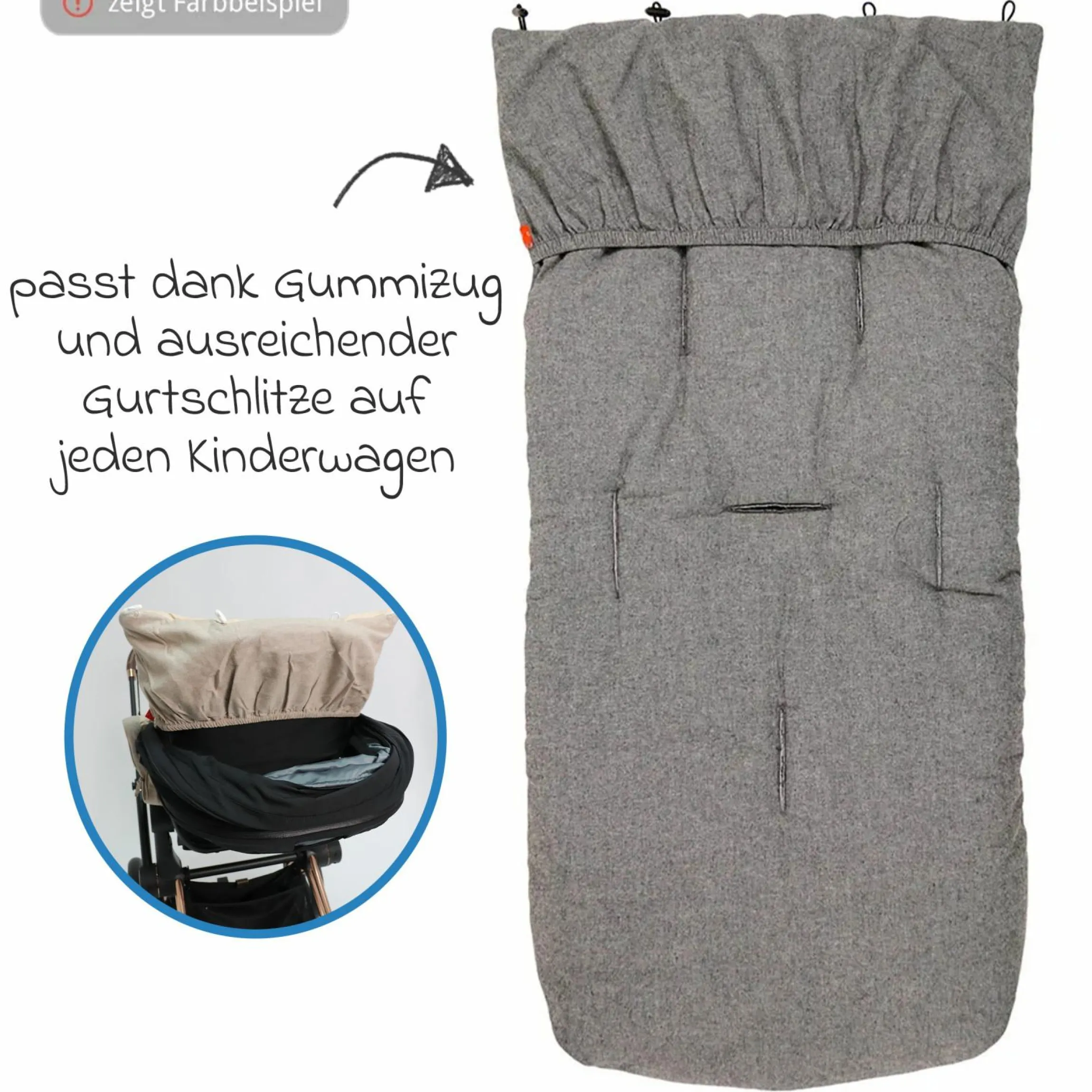 Sommer-Fußsack Nikko - Navy Melange