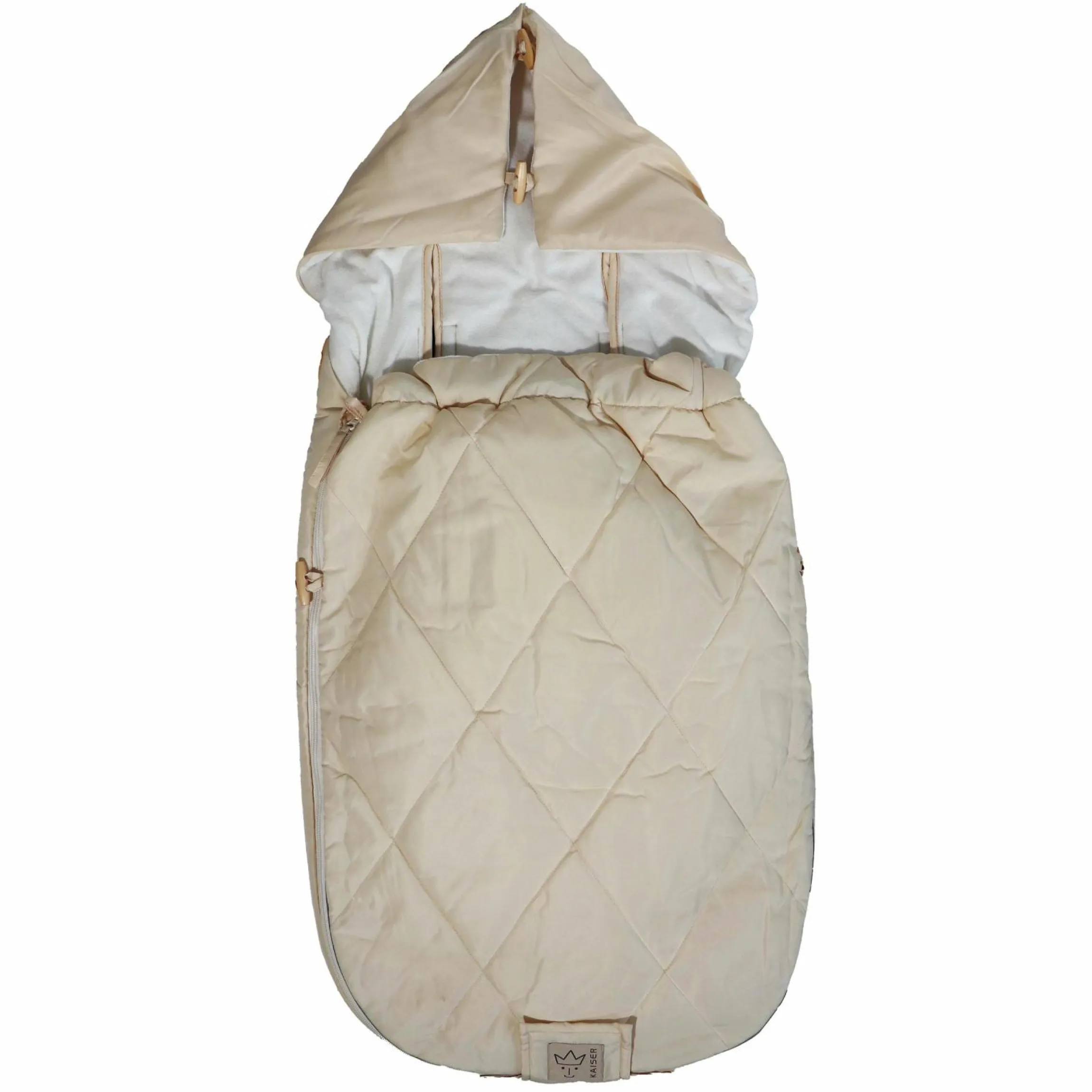 Sommerfußsack Rainy universal passend für alle Gurtsysteme für Kinderwagen, Buggy & Fahrradanhänger - Cream