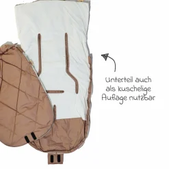 Sommerfußsack Rainy universal passend für alle Gurtsysteme für Kinderwagen, Buggy & Fahrradanhänger - Sand
