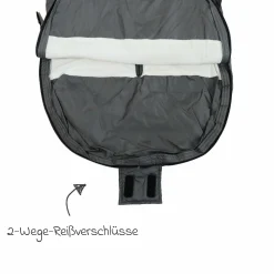 Sommerfußsack Rainy universal passend für alle Gurtsysteme für Kinderwagen, Buggy & Fahrradanhänger - Grau
