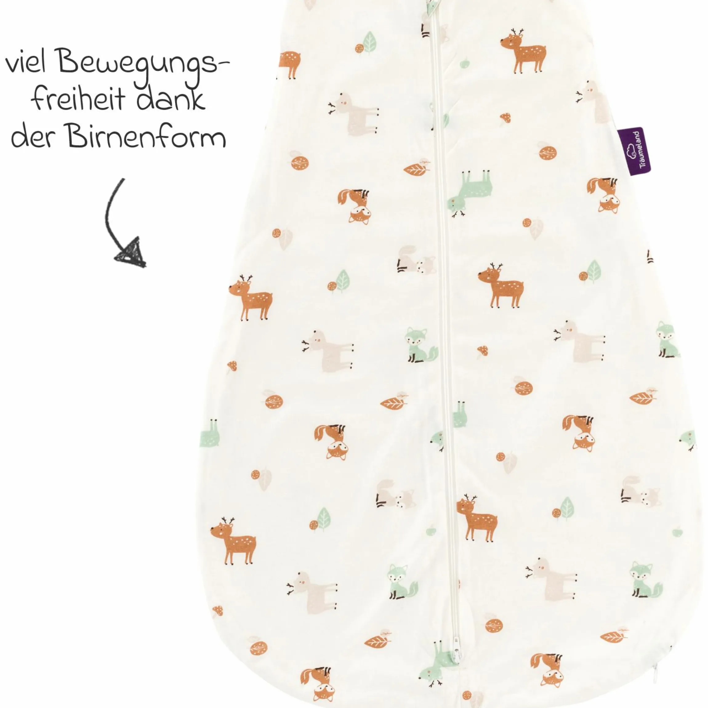 Sommerschlafsack Liebmich - Waldtiere - Gr. 60