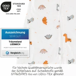 Sommerschlafsack Liebmich - Dinolino - Gr. 60
