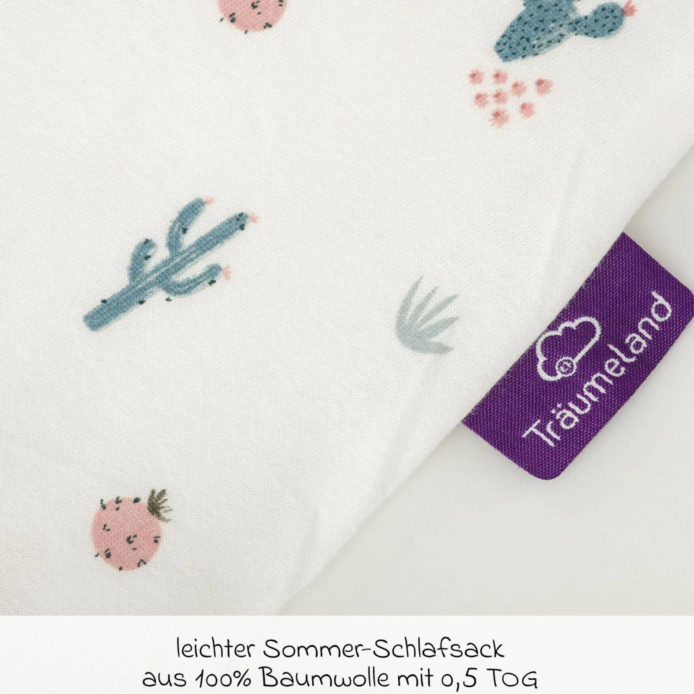 Sommerschlafsack Liebmich - Kaktusliebe - Gr. 70
