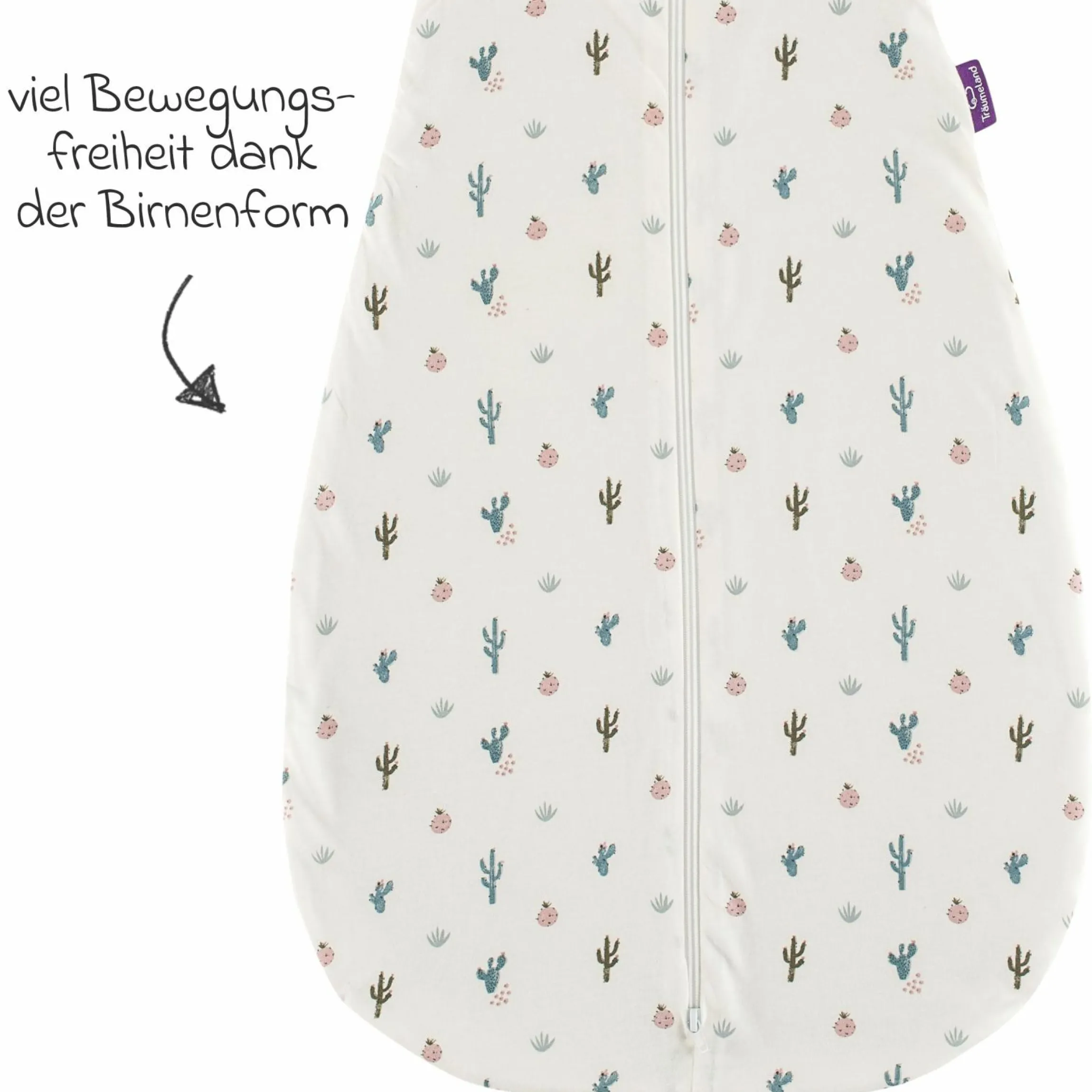 Sommerschlafsack Liebmich - Kaktusliebe - Gr. 70