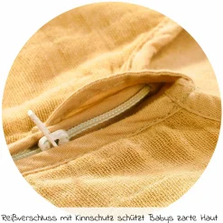 Sommer-Schlafsack Mull - Cornsilk - Gr. 70