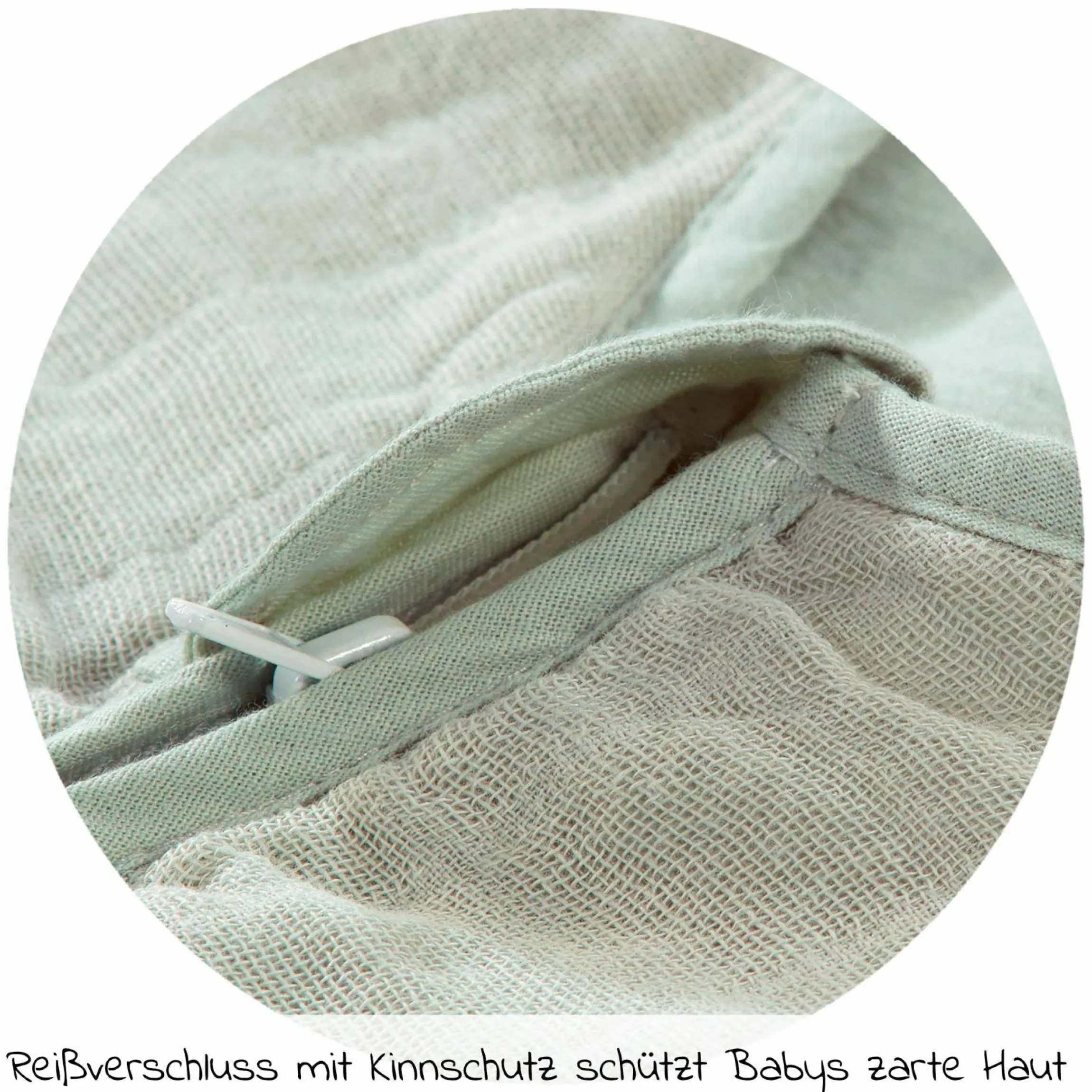 Sommer-Schlafsack Mull - Grün - Gr. 70