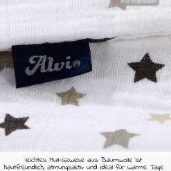 Sommer-Schlafsack Mull - Türkis - Gr. 70 cm