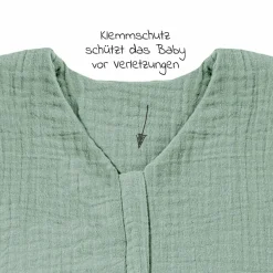 Sommerschlafsack Musselin - Grün - Gr. 50