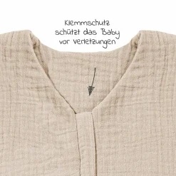 Sommerschlafsack Musselin - Sand - Gr. 50