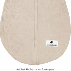 Sommerschlafsack Musselin - Sand - Gr. 50