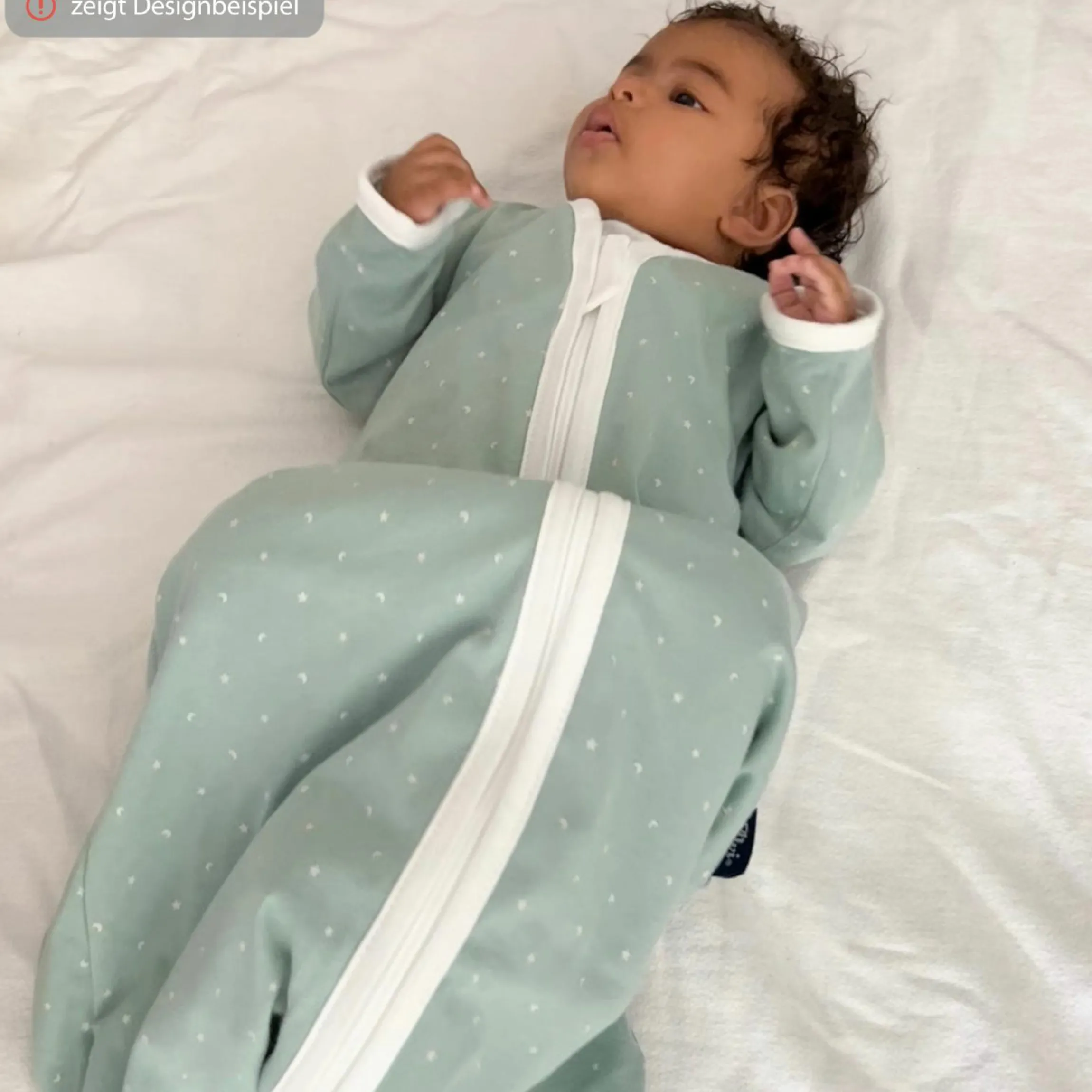 Sommer-Schlafsack Tracksuit aus Bio-Baumwolle - Petit Fleurs - Gr. 70