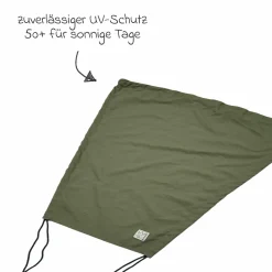 Sonnendach für Kinderwagen mit UV-Schutz 50+ - Olive Green