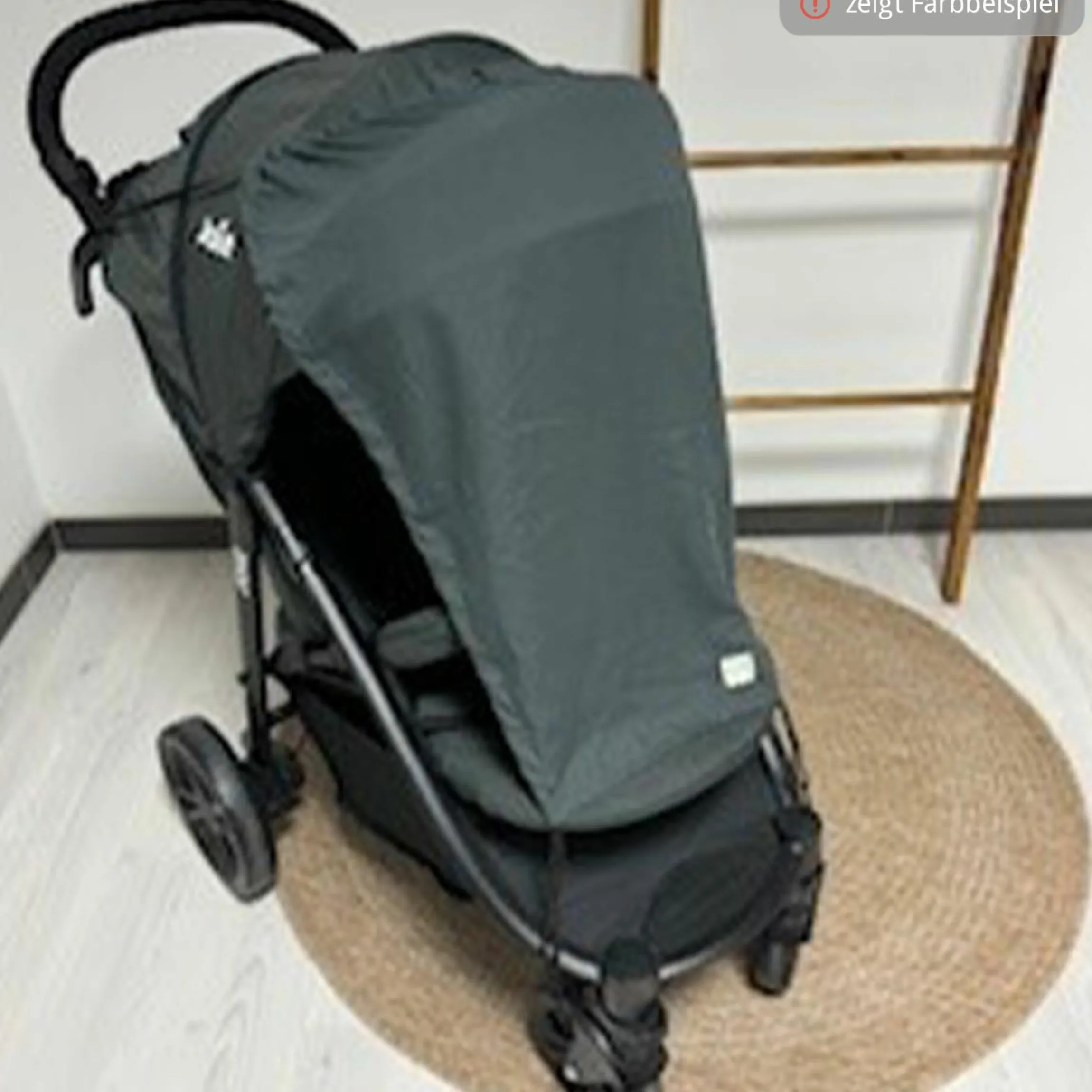 Sonnendach für Kinderwagen mit UV-Schutz 50+ - Olive Green
