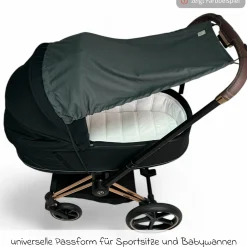 Sonnendach für Kinderwagen mit UV-Schutz 50+ - Sand