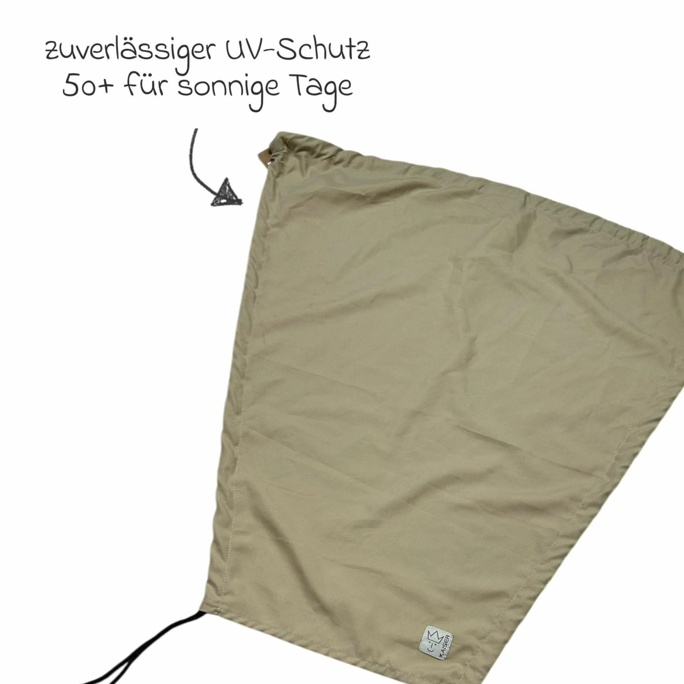 Sonnendach für Kinderwagen mit UV-Schutz 50+ - Sand