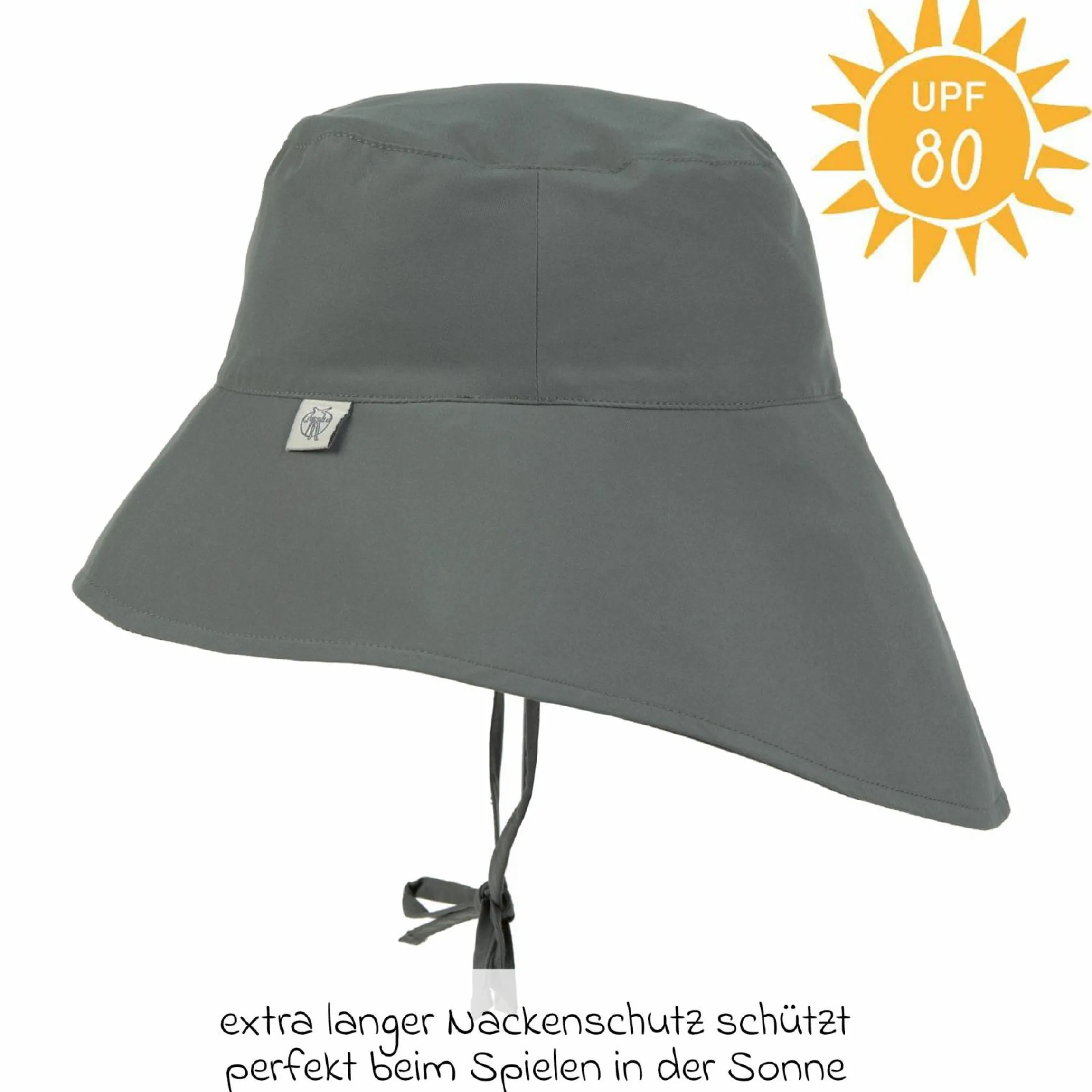 Sonnen-Hut mit Nackenschutz LSF Sun Protection Long Neck Hat - Deep Olive - Gr. 50/51