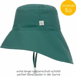 Sonnen-Hut mit Nackenschutz LSF Sun Protection Long Neck Hat - Green - Gr. 43/45
