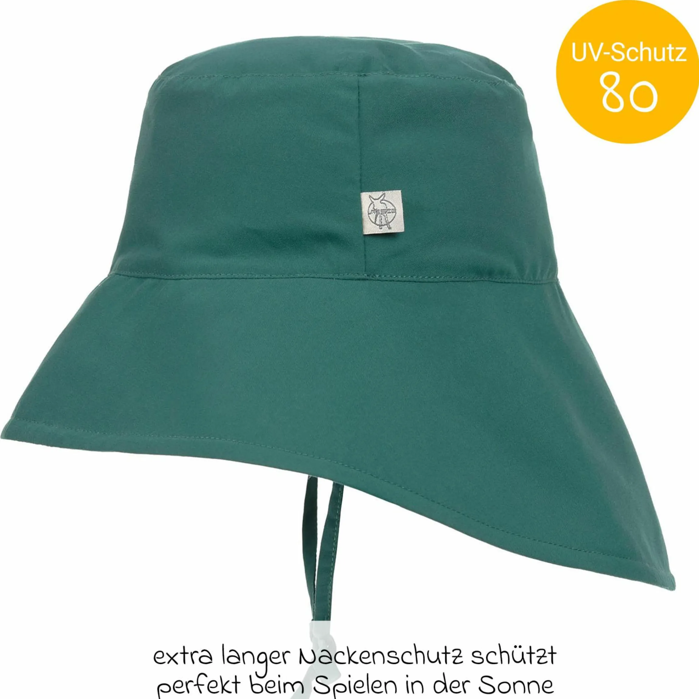 Sonnen-Hut mit Nackenschutz LSF Sun Protection Long Neck Hat - Green - Gr. 43/45