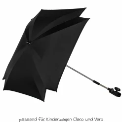 Sonnenschirm für Kinderwagen Claro und Vero - Schwarz - Kollektion 2025