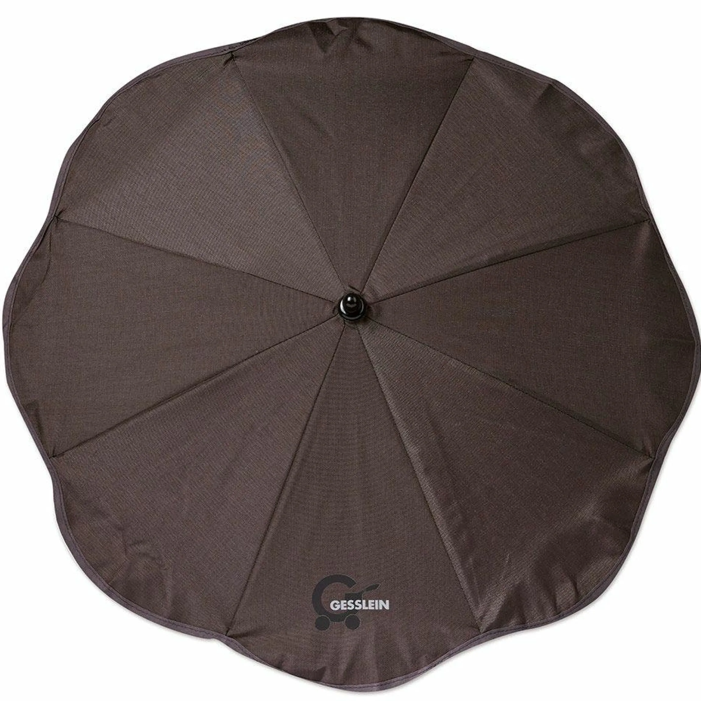 Sonnenschirm mit UV 50+ für Oval- und Rundrohrgestelle - Schokobraun - Kollektion 2024