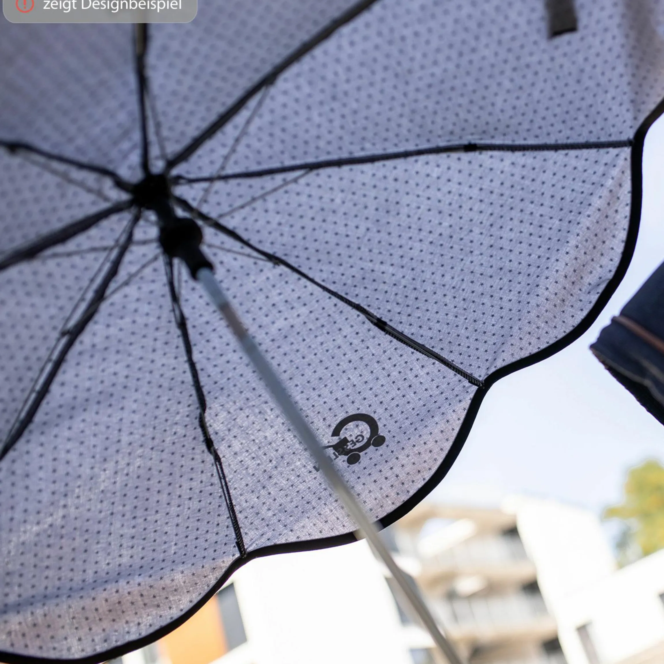 Sonnenschirm mit UV 50+ für Oval- und Rundrohrgestelle - Sand - Kollektion 2024