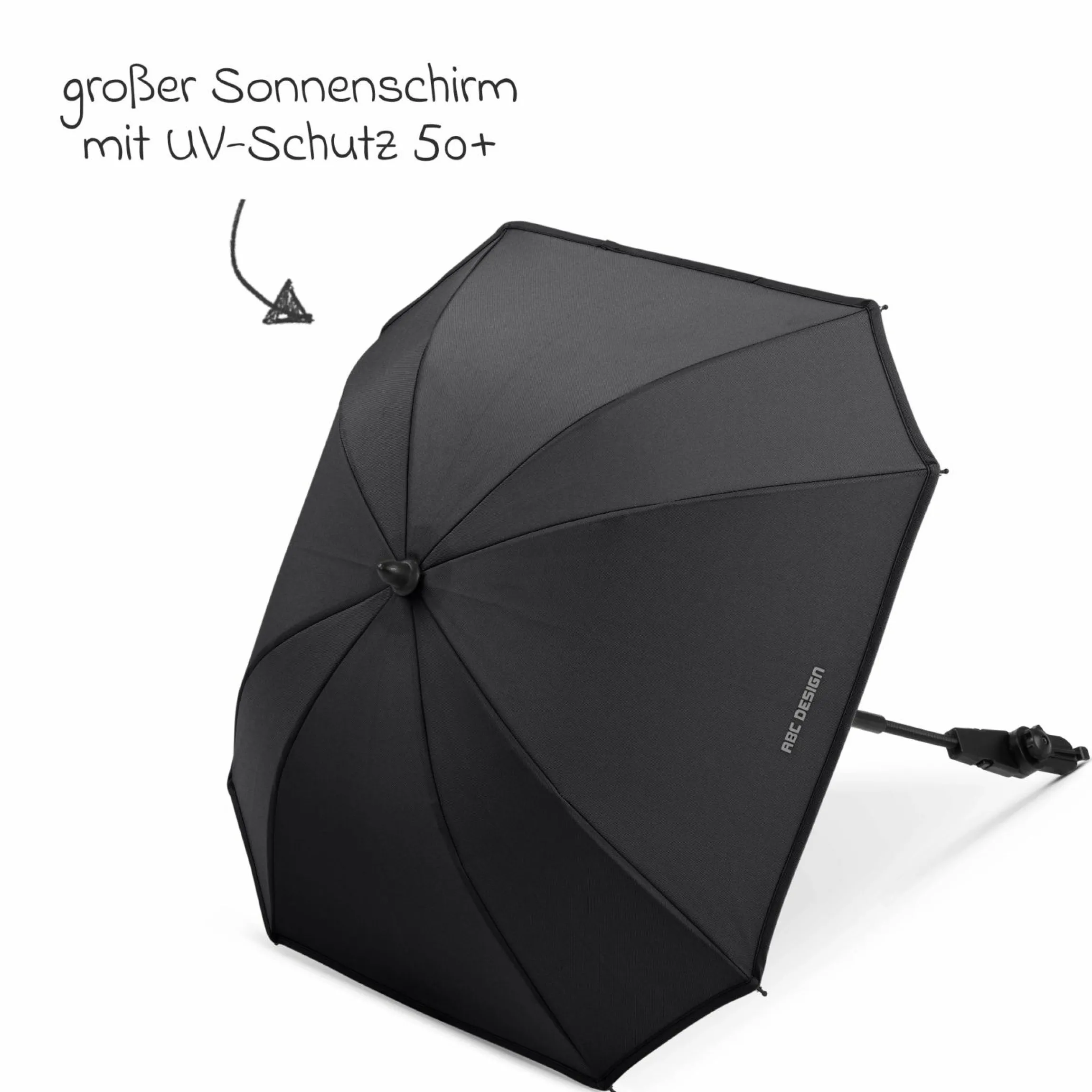 Sonnenschirm Sunny für Kinderwagen & Buggy - Pure - Coal - Kollektion 2025