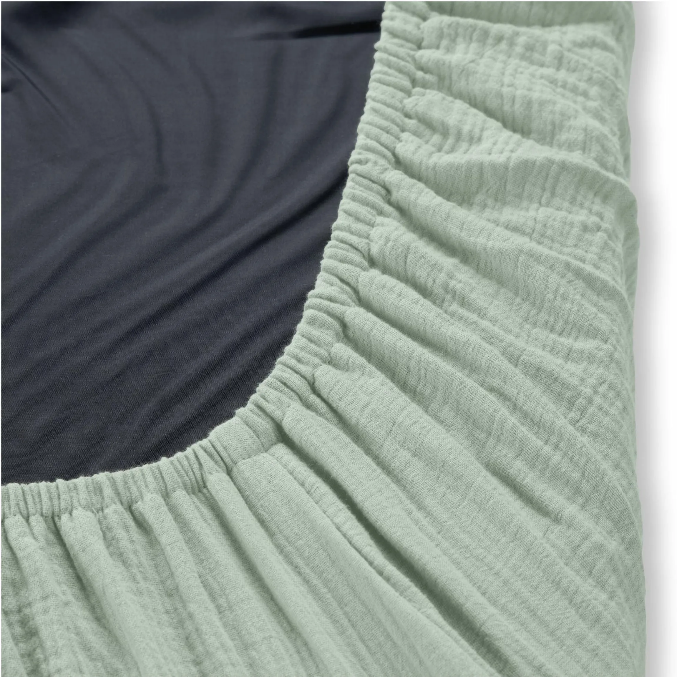 Spannbettlaken für Reisebetten & Matratzen mit 60 x 120 cm - Sage
