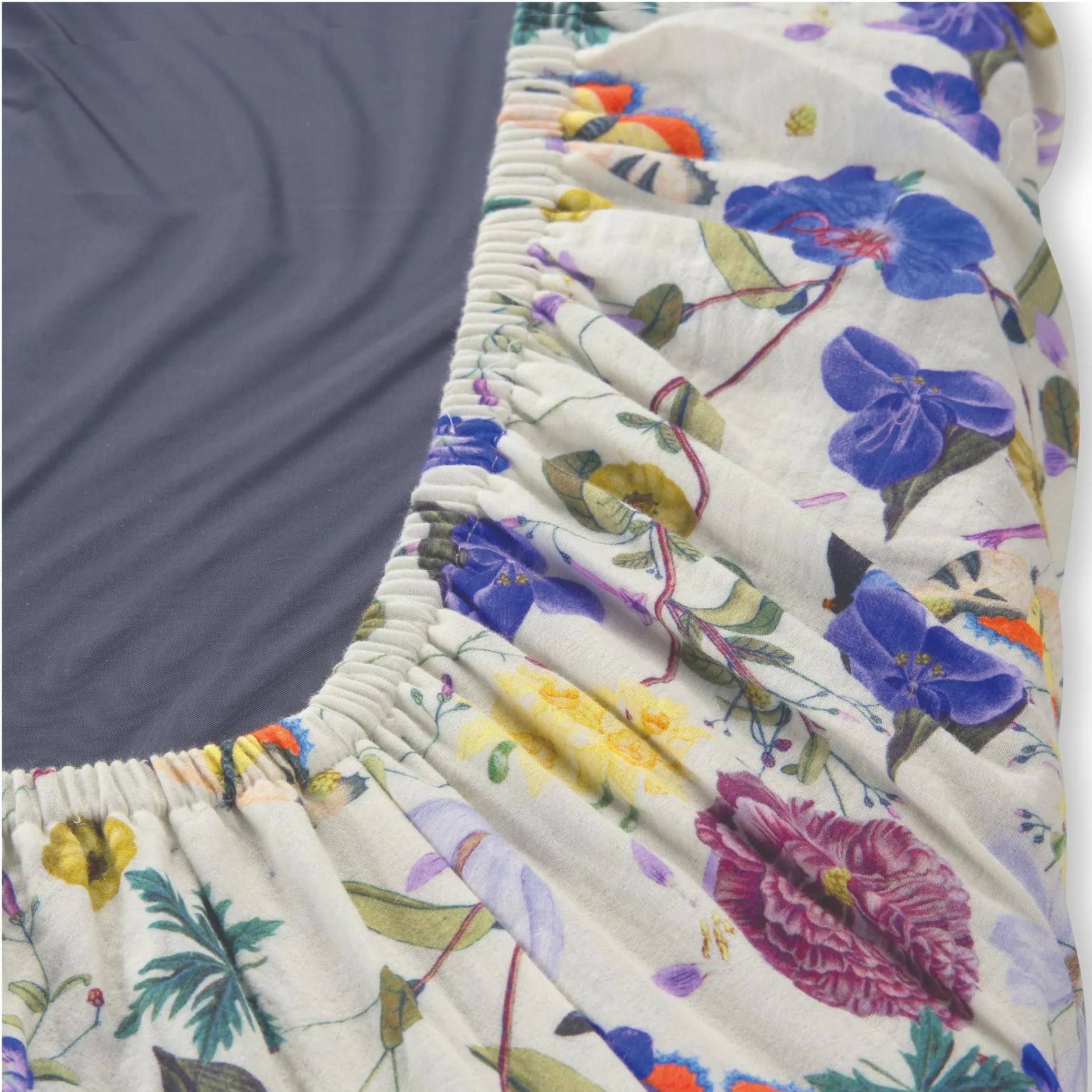 Spannbettlaken für Reisebetten & Matratzen mit 60 x 120 cm - Floral Beige