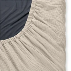 Spannbettlaken für Reisebetten & Matratzen mit 60 x 120 cm - Beige