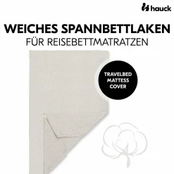 Spannbettlaken für Reisebetten & Matratzen mit 60 x 120 cm - Beige Dots