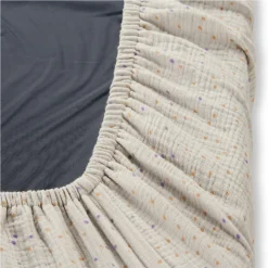 Spannbettlaken für Reisebetten & Matratzen mit 60 x 120 cm - Beige Dots