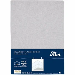Spannbetttuch aus Bio-Baumwolle für Kinderbett 60 x 120 / 70 x 140 cm - Silbergrau