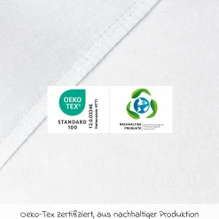 Spannbetttuch aus Jersey Organic Cotton für Kinderbettumbausatz Matratzen - Weiß - Kollektion 2024