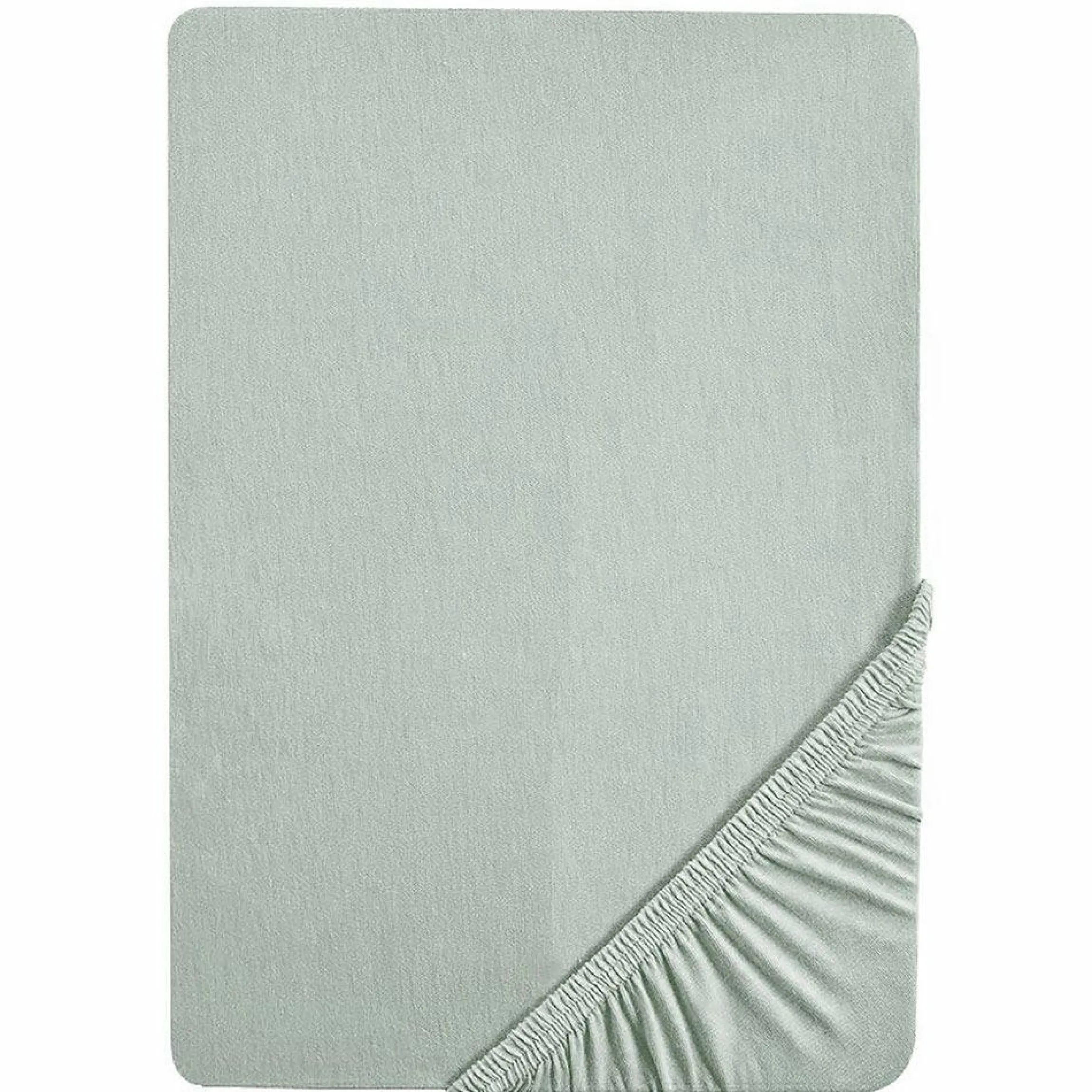 Spannbetttuch aus Organic Baumwolle 60 x 120 cm / 70 x 140 cm - Lil Planet - Frosty Green