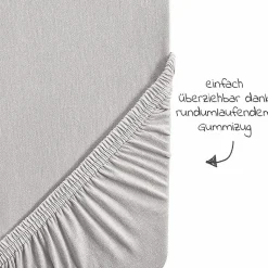 Spannbetttuch aus Organic Baumwolle 60 x 120 cm / 70 x 140 cm - Lil Planet - Silbergrau