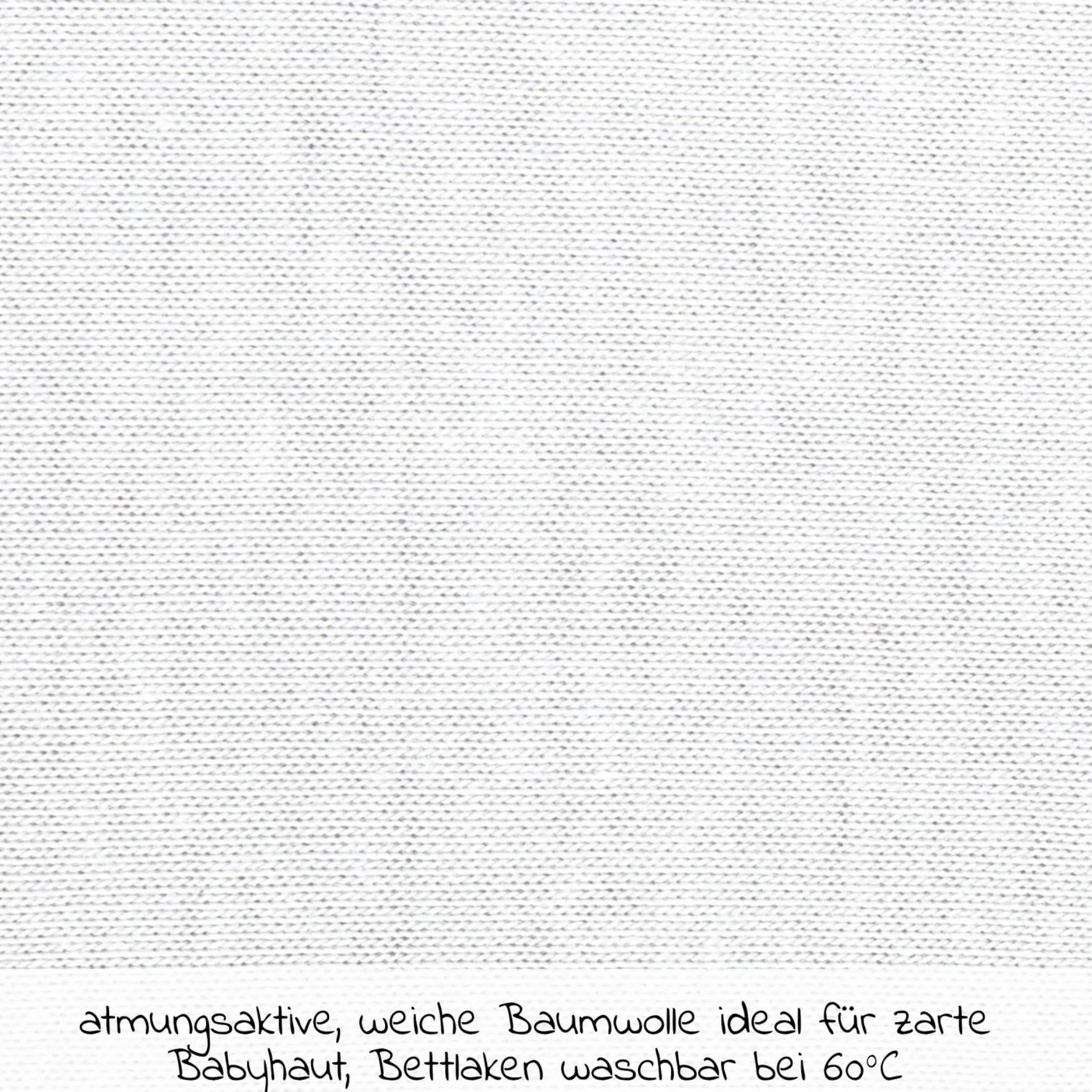 Spannbetttuch Deluxe aus Jersey für Beistellbett Original 43 x 81 cm - Weiß - Kollektion 2024