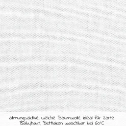 Spannbetttuch Deluxe aus Jersey für Beistellbett Maxi, Midi, Boxspring,Comfort, Comfort Plus 89 x 50 cm - Weiß - Kollektion 2024