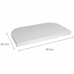 Spannbetttuch Deluxe aus Jersey für Beistellbett Original 89 x 50 cm - Zartgrau - Kollektion 2024