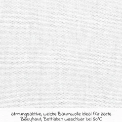 Spannbetttuch 2er Pack Deluxe aus Jersey für Beistellbett Maxi, Midi, Boxspring, Comfort, Comfort Plus 89 x 50 cm - Weiß - Kollektion 2024