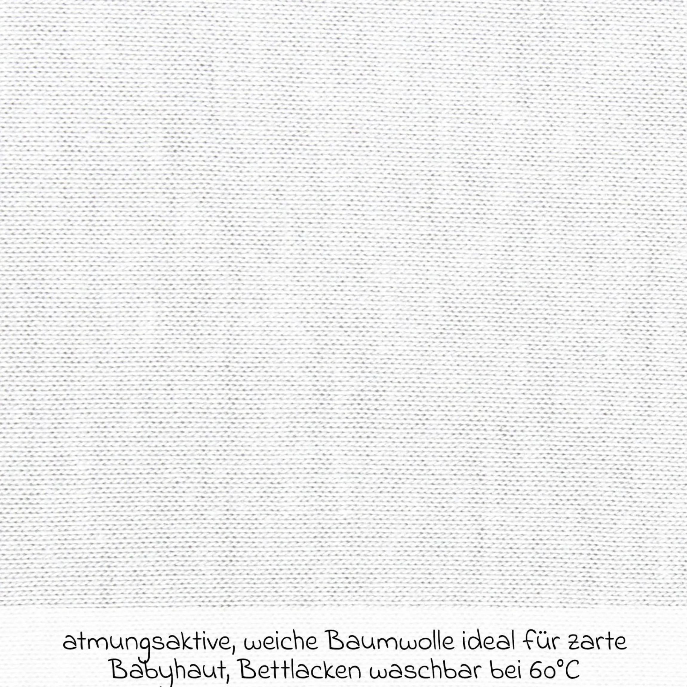 Spannbetttuch 2er Pack Deluxe aus Jersey für Beistellbett Original 89 x 50 cm - Weiß - Kollektion 2024