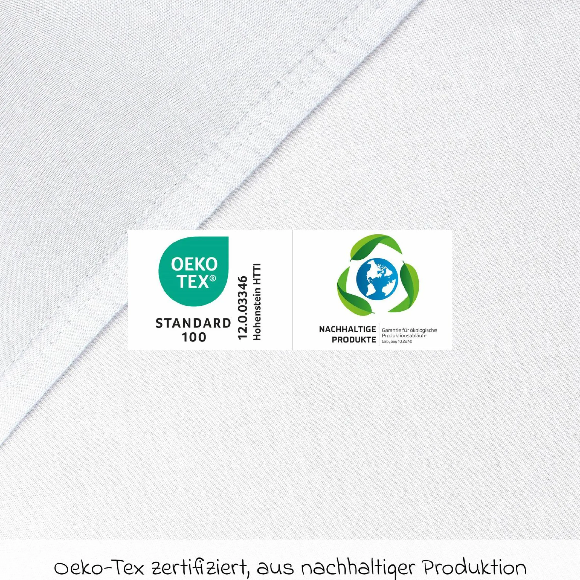 Spannbetttuch 2er Pack Deluxe aus Jersey für Beistellbett Original 89 x 50 cm - Weiß - Kollektion 2024