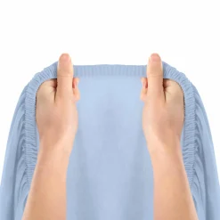 Spannbetttuch 2er Pack für kleine Matratzen 40 x 90 cm - Hellblau