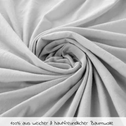 Spannbetttuch 2er Pack für kleine Matratzen 40 x 90 cm - Hellgrau