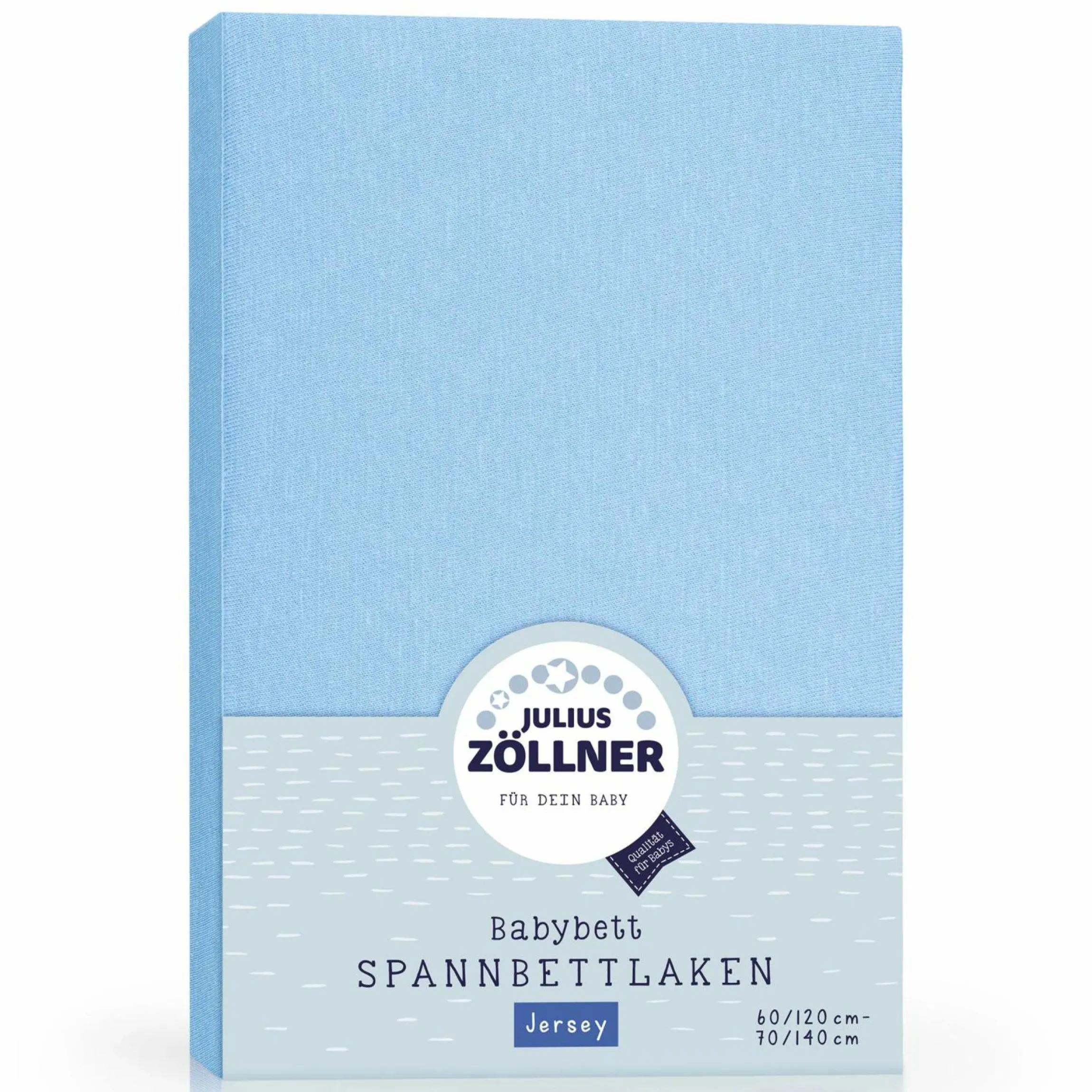 Spannbetttuch für Kinderbett 60 x 120 / 70 x 140 cm - Hellblau