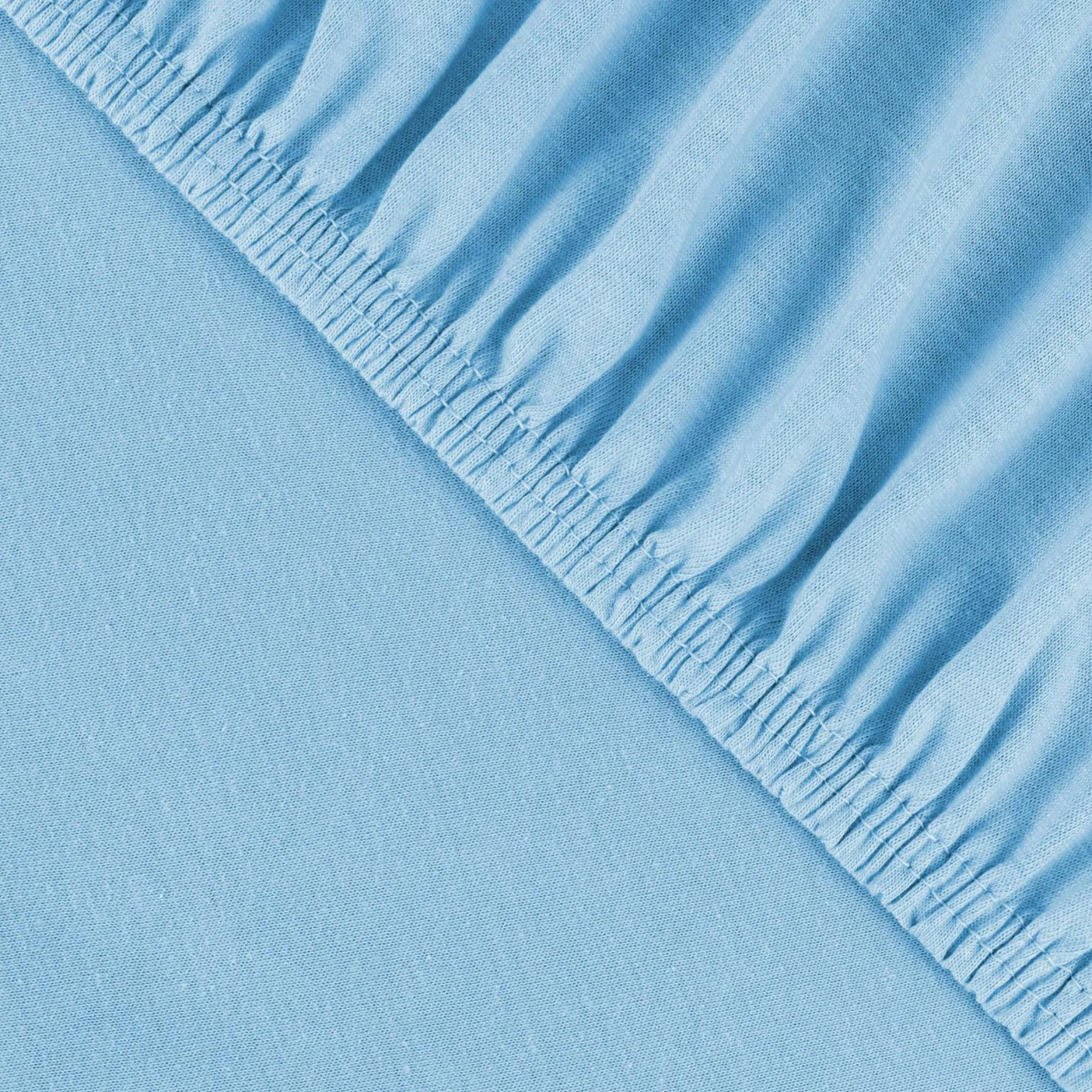 Spannbetttuch für Kinderbett 60 x 120 / 70 x 140 cm - Hellblau