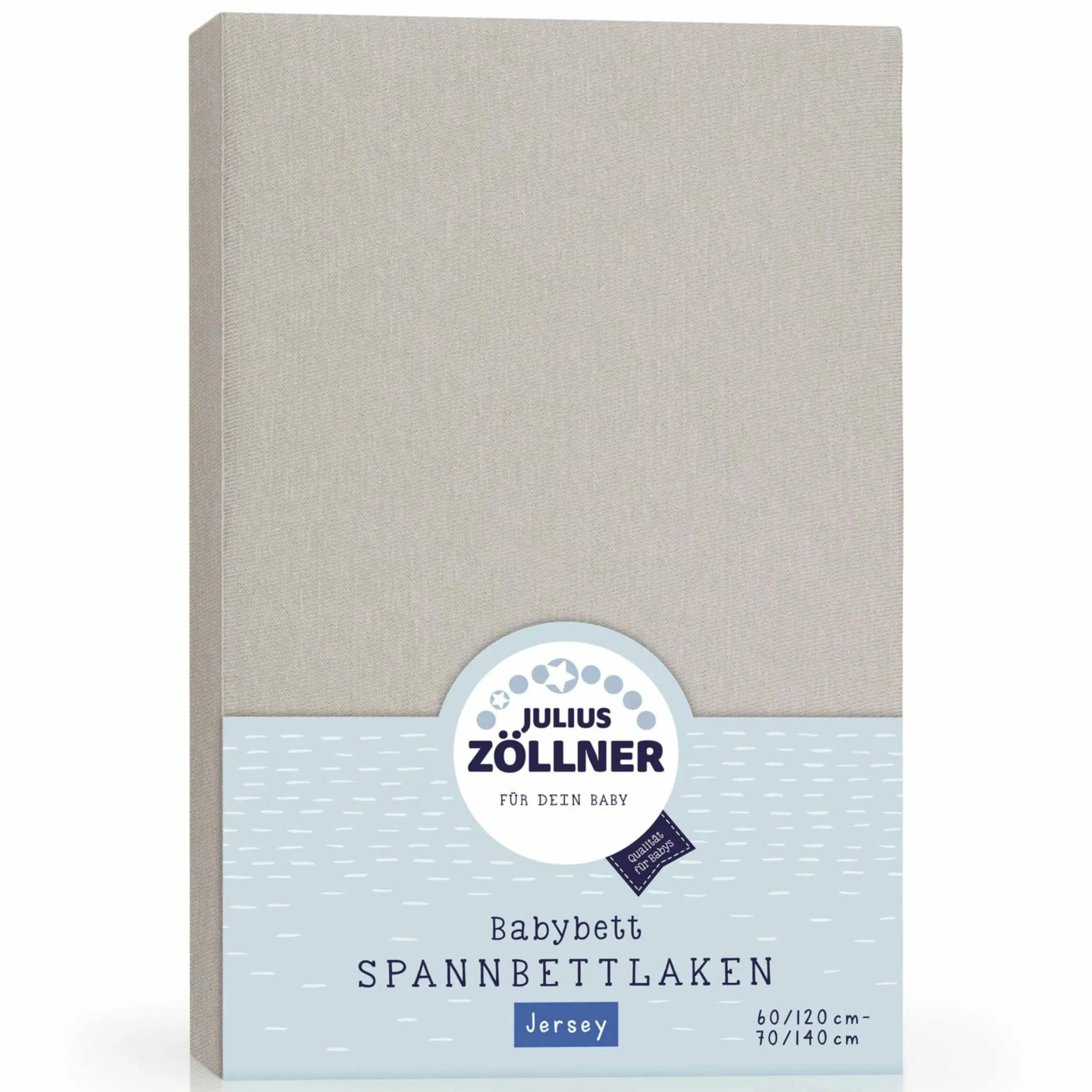 Spannbetttuch für Kinderbett 60 x 120 / 70 x 140 cm - Taupe