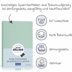 Spannbetttuch für kleine Matratzen 40 x 90 cm - Salbei